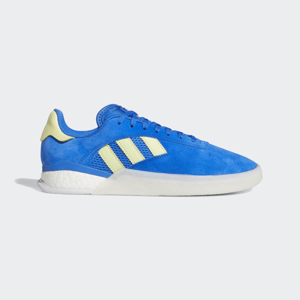 Adidas Men's 3ST.004 Skate Shoes Blue/Yellow/White Ireland EG2457